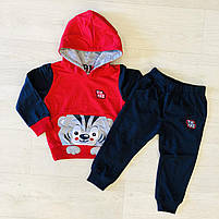 Трикотажний костюм 2 в 1 з легким напиленням для хлопчика, S&D, 1,3,4 років, № KK1165, фото 4