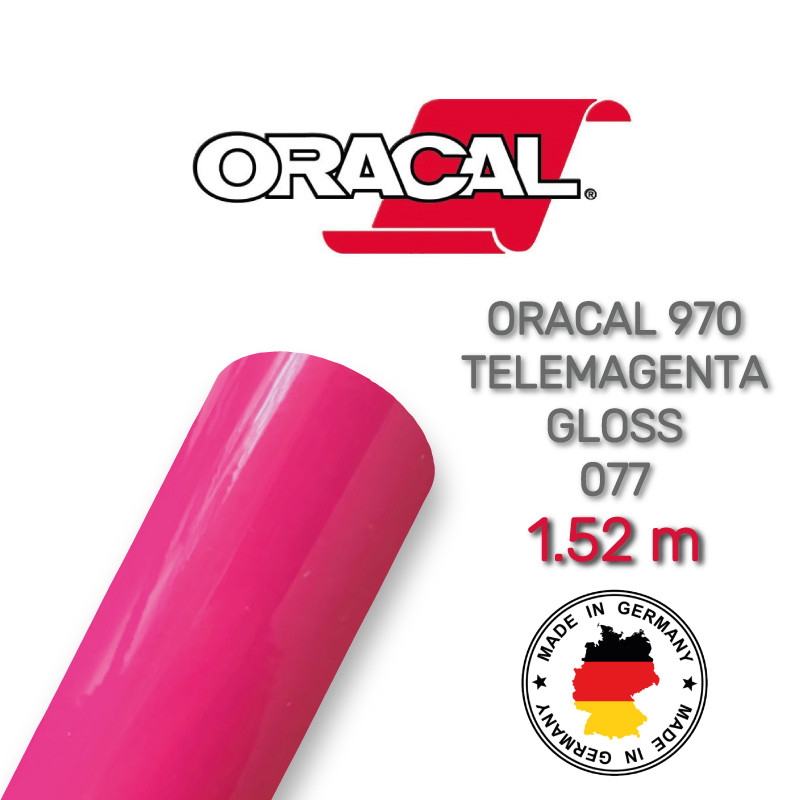 Глянсова рожева плівка Oracal 970 Telemagenta Gloss 077, фото 1