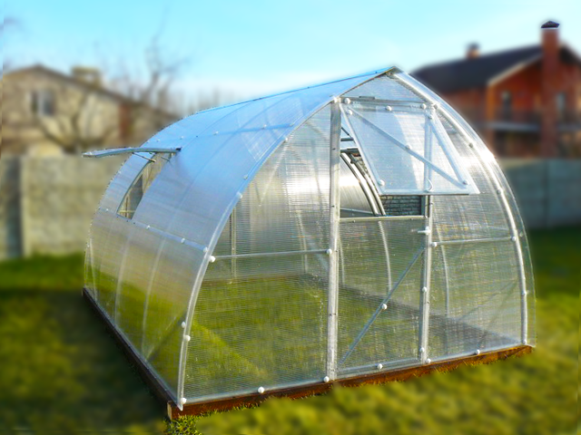 Теплиця "Капелька-3" 3х6м під полікарбонат 6 мм, фото 1