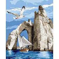 Картина по номерам Paintboy Белые скалы в море KGX 31197 40х50см в коробке