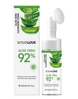 Пінка-мус для вмивання SERSANLOVE Aloe Vera Cleansing Foam з екстрактом алое вера 150 мл