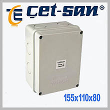 Розподільна коробка 155x115x80 Get-san IP65 (KB.0015)