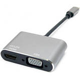 Перехідник Type-C to HDMI / VGA EXTRADIGITAL (KBV1743), фото 3