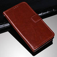 Чохол Fiji Leather для LG V60 ThinQ 5G книжка з візитницею темно-коричневий