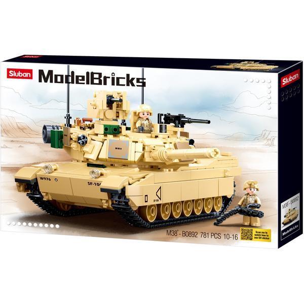 Конструктор Sluban M38-B0892 "Основной боевой танк США Abrams M1A2", 781 деталі, фото 1