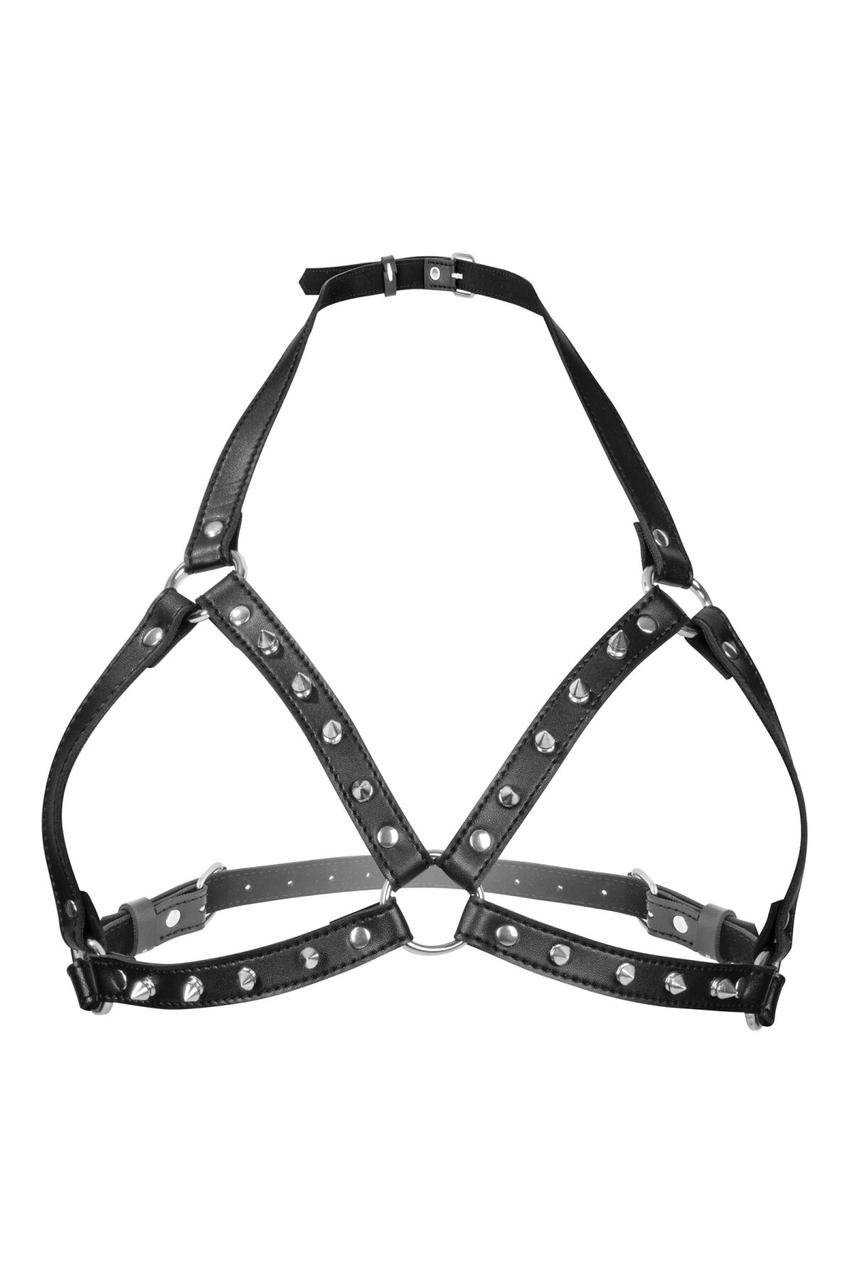 Портупея з металевими шипами Fetish Tentation Sexy Adjustable Chest Harness   | Puls69, фото 1
