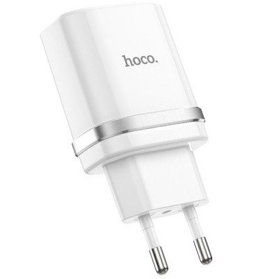Мережевий Зарядний Пристрій Hoco C12Q Smart (QC3.0) 1USB/3.0A (Білий) Швидка зарядка