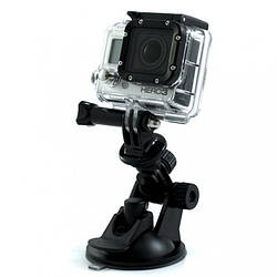 Кріплення присоска Mini Suction Cup 7 см + Tripod для GoPro