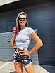 Короткі спортивні жіночі сірі шорти камуфляж, фото 2