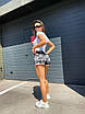 Короткі спортивні жіночі сірі шорти камуфляж, фото 5