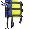 Страхувальний жилет водний на 70-90 кг Контраст рибальський страхувальний жилет для човна Барк колір жовто-синій, фото 3