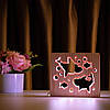 Світильник нічник із дерева ArtEcoLight LED "Дві акули та рибки" з пультом і регулюванням світла, подвійним RGB, фото 5