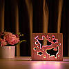 Світильник нічник із дерева ArtEcoLight LED "Дві акули та рибки" з пультом і регулюванням світла, подвійним RGB, фото 6