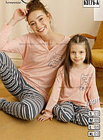 Турецкие женские пижамы отличного качества, мама-дочка