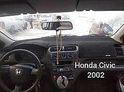 Накидка на панель приладів HONDA Civic,  2001-2003, Чохол/накидка на торпеду Хонда Сівік