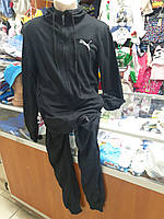 Мужской подростковый спортивный костюм Турция для мальчика черный на молнии 48 50 52