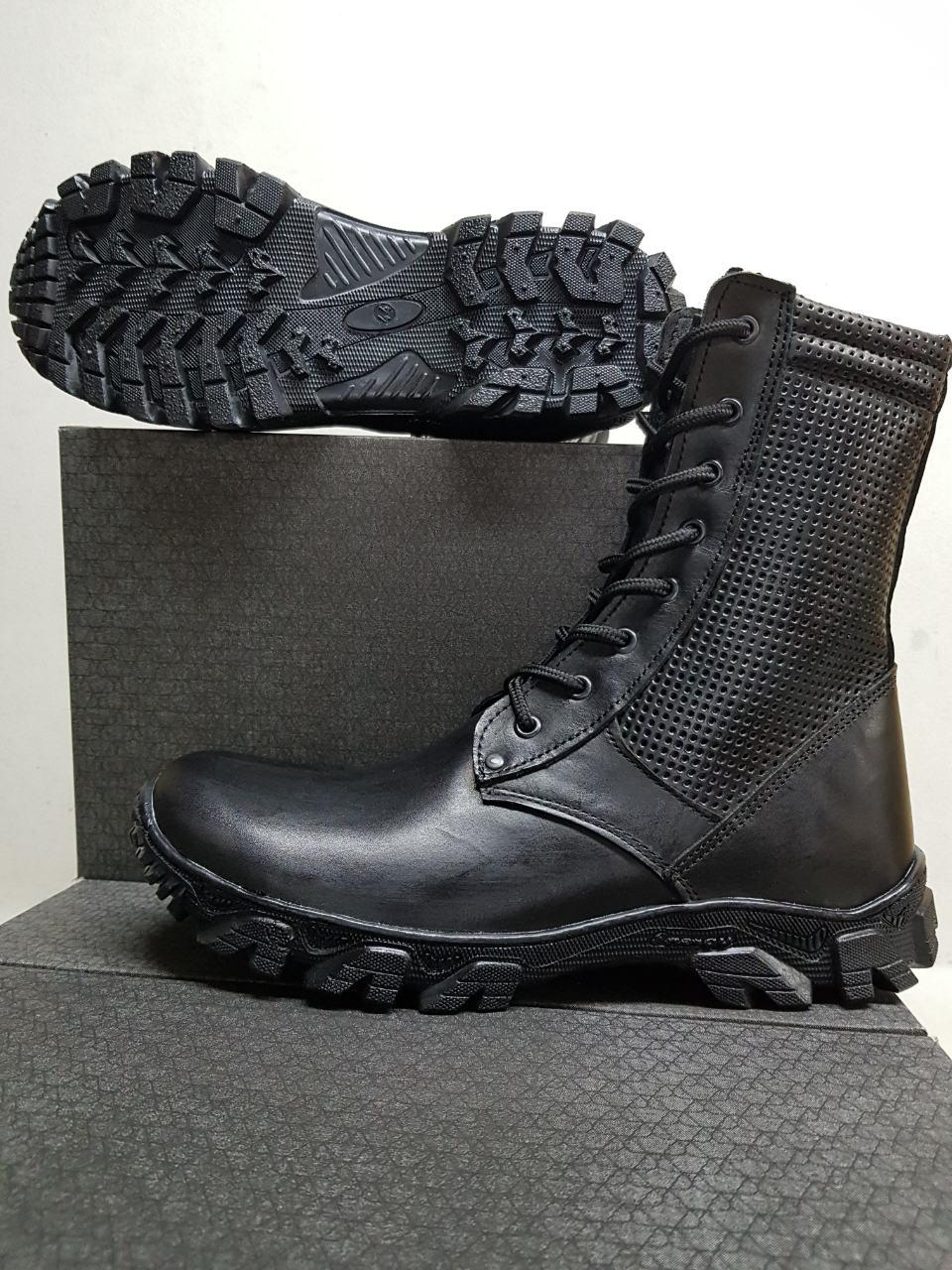 Берці літні полегшені шкіряні з перфорацією Armos Scout Black, розміри 36 37 38 39 40 41 42 43 44 45 46 47