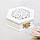 Хіт! Красива Скринька для Обручок Шестигранна з замочком 6х9 см, Біла, фото 5