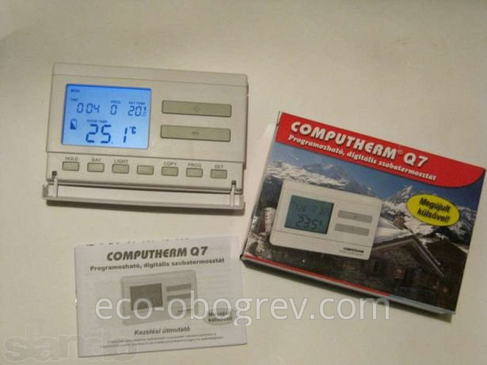 Терморегулятор повітря бездротовий програматор тижневий COMPUTHERM Q7 RF, фото 2