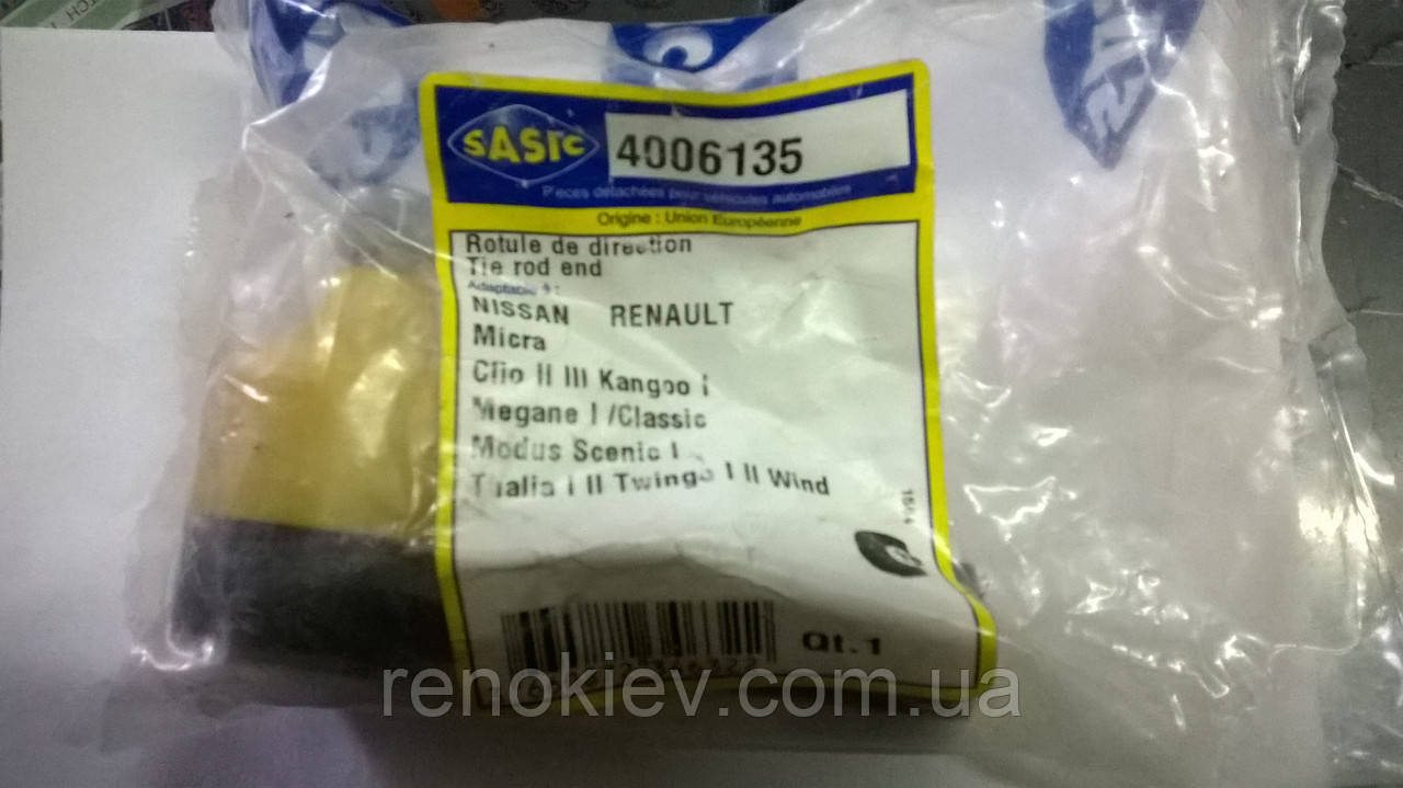 Наконечник поперечної кермової тяги Renault Kangoo з 99 г пр. Clio II,III