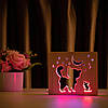 Світильник нічник із дерева ArtEcoLight # 1/3 LED "Кіт і мишка" з пультом і регулюванням світла, подвійним RGB, фото 4