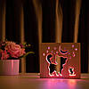 Світильник нічник із дерева ArtEcoLight # 1/3 LED "Кіт і мишка" з пультом і регулюванням світла, подвійним RGB, фото 6
