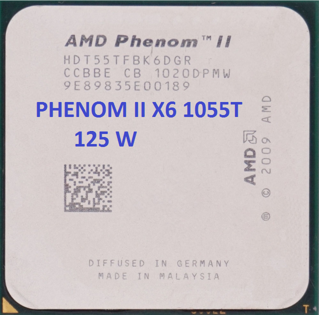 ПОТУЖНИЙ ТОПОВИЙ 6ти ЯДЕРНИЙ Процесор AMD - sAM3 AMD PHENOM II X6 1055T BLACK EDITION ( 6 по 2,8-3,3 GHZ)