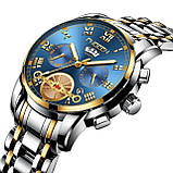 Годинник чоловічий FNGEEN Fashion Business із календарем Blue, фото 5