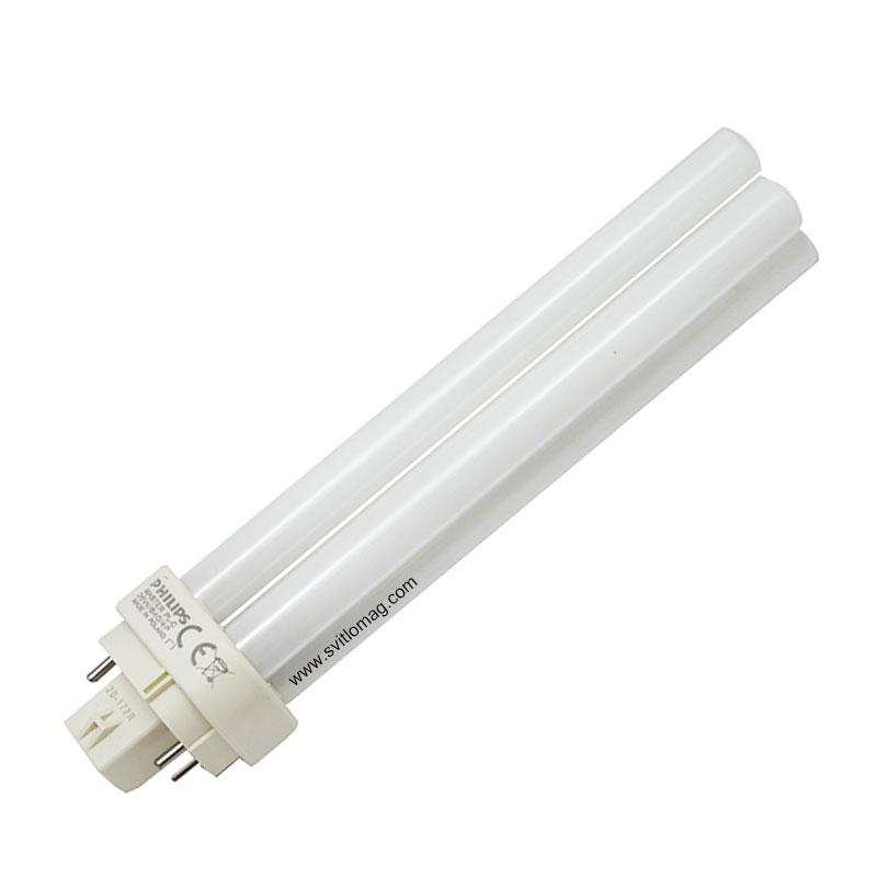 Лампа компактна люмінесцентна енергосберігаюча PHILIPS PL-C 26W/840/4P G24q-3, фото 1
