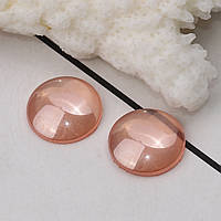 Кабошон Finding Круглий перелив Пудровий 12 мм