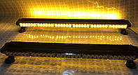 Проблесковая панель LED 78W-94 см. 12-24V на магніті, помаранчева.