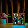Світильник нічник із дерева ArtEcoLight # 5/3 LED "Мишки та сир" з пультом і регулюванням світла, подвійним RGB, фото 2