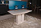 Розкладний стіл Nicolas Amsterdam 140-183х81см слонова кістка для кухні на одній ніжці в стилі модерн, фото 4