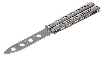 Ніж метелик Тренувальна F-893, Silver