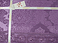 Покривало на двоспальне ліжко Туреччина красиве з мереживом, покривала 240х260 шикарні елітне Фіолетовий, фото 3
