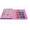Набір для дитячої творчості у валізі з 208 предметів, набір для малювання Рожевий., фото 6