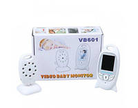 Видеоняня с двухсторонней связью Baby Monitor VB - 601 с колыбельными ,ночным видением , термометр