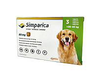 Сімпаріка (Simparica) жувальні таблетки від бліх і кліщів для собак 20-40 кг, (ціна за табл.) 3 таб х 80 мг