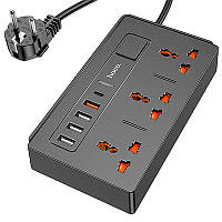 Удлинитель Hoco DC15 (4USB/1Type-C/3xSocket)