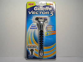 Верстат для гоління чоловічий Gillette Vector Blue3 Sensor Excell + 1 картридж