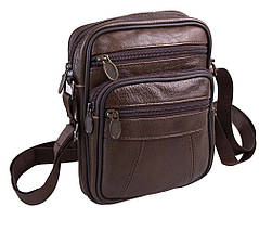 Чоловіча шкіряна сумка Bon R010-2 DARK BROWN коричнева, фото 3