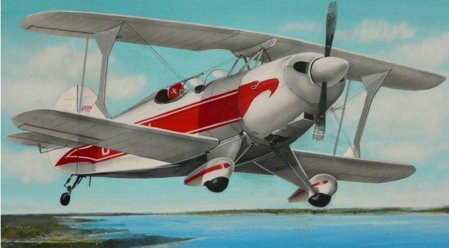 Пластикова модель 1/48 AZ model 4837 легкий пілотажний літак Pitts Special S.2A