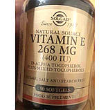 Вітамін Е солгар Solgar Vitamin E 268 mg (400 IU) 50 гел капс, фото 7