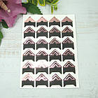 Куточки для фотографій, самоклеючі на аркуші 24 куточка Рожеве Золото КDF018, фото 3