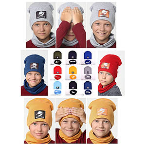Комплекти підліткові шапка хомут дитячі