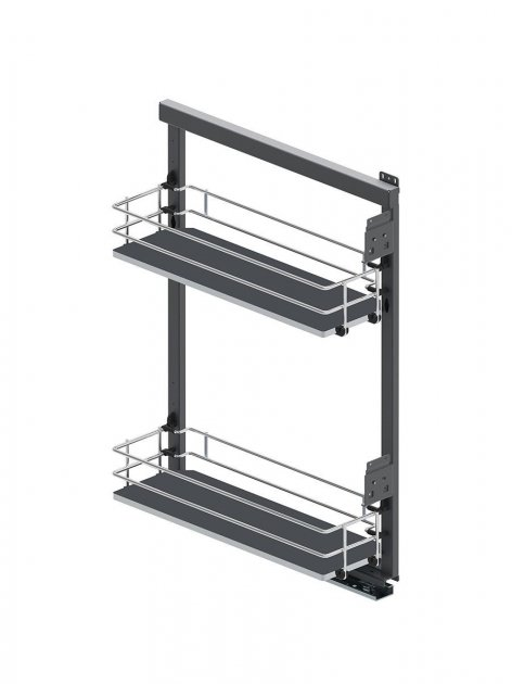 Карго Rejs Maxima SILVA на 2 полиці 150 мм хром/графіт праве