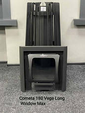 Піч для лазні Cometa 180 Vega Long Window MAX Grill`D закрита каменка РЕГУЛЬОВАНИЙ винос (14-24 см) скло, фото 3