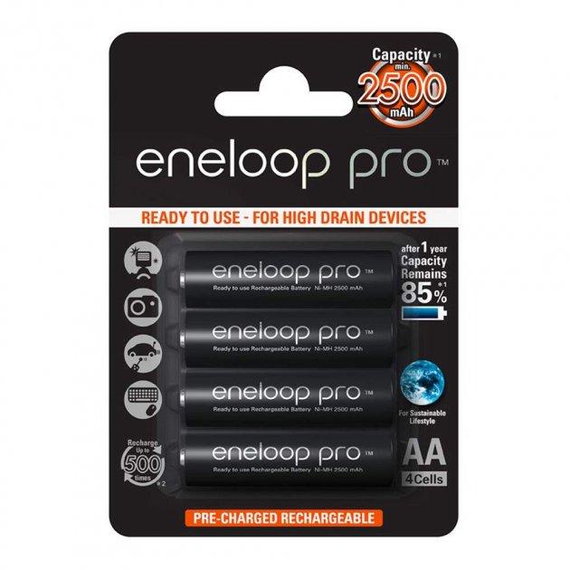 Акумулятор Panasonic Eneloop Pro AA NiMh 2500 mAh 4шт (Оригінал)