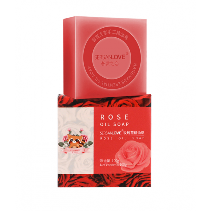 Мило ручної роботи SERSANLOVE Rose Oil Мило з ефірною олією троянди 100 гр, фото 1