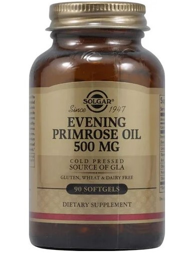 Масло вечірньої примули Solgar Evening Primrose Oil 500 mg 90 капсул (для жіночого здоров'я)